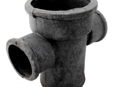 Крестовина чугун канализационная Ду 100х100х100х90гр б/н 1-плоскостная ГОСТ 6942-98 прямая ДПК