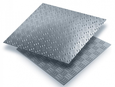 Лист рифленый нержавеющий 3мм ромб сталь AISI 304; AISI 321 раскрой 1000х2000мм ГОСТ 8568-77