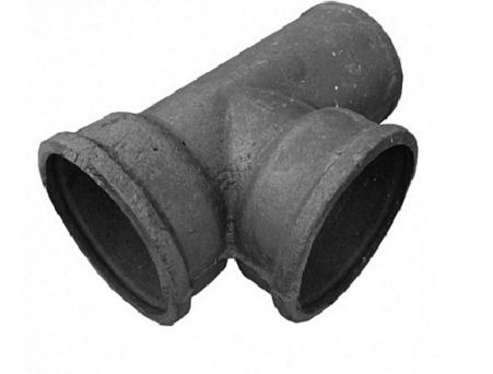 Тройник чугун SML Ду 125х50х45гр б/растр