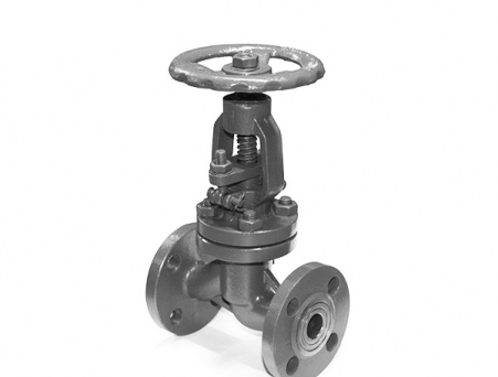 Вентиль запорный проходной фланцевый 15с22нж(п) стальной Ду 150; Ру 40; Т-425 (вд, п)