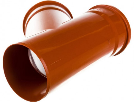 Тройник канализационный Ду 200х110х45 оранжевый